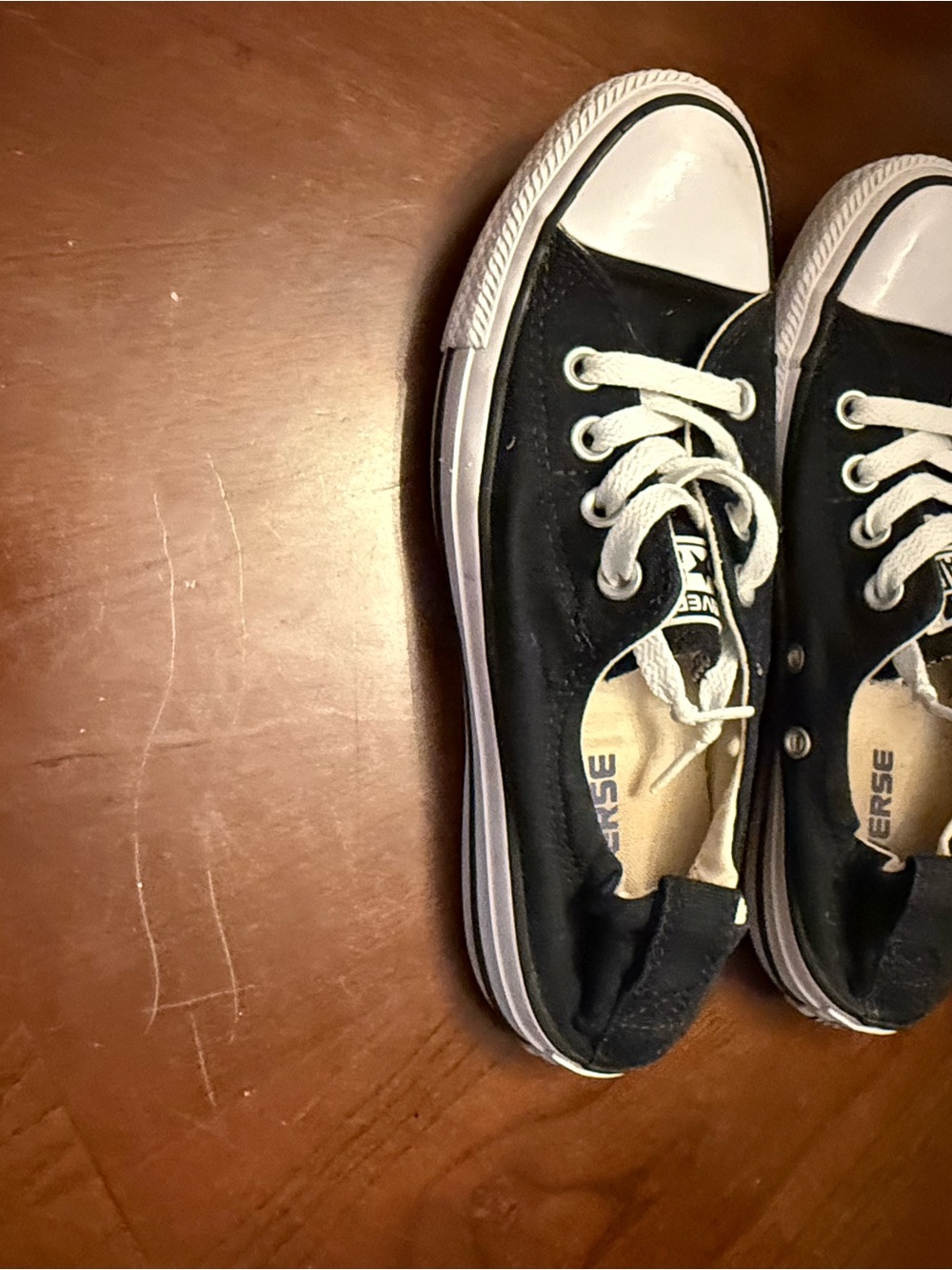 Converse Black and White Low-Top Slip-On Sneakers - Picture 2 of 6